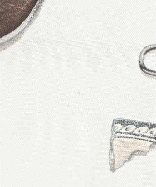 HERMES（エルメス）バンダナ・スカーフ 白 サイズ:90 レディース/2200682369510