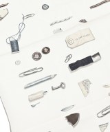 HERMES（エルメス）バンダナ・スカーフ 白 サイズ:90 レディース/2200682369510