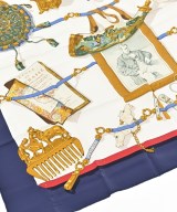 HERMES（エルメス）バンダナ・スカーフ 白 サイズ:90 レディース/2200682369701