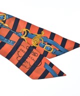 HERMES（エルメス）バンダナ・スカーフ オレンジ サイズ:- レディース/2200686263098