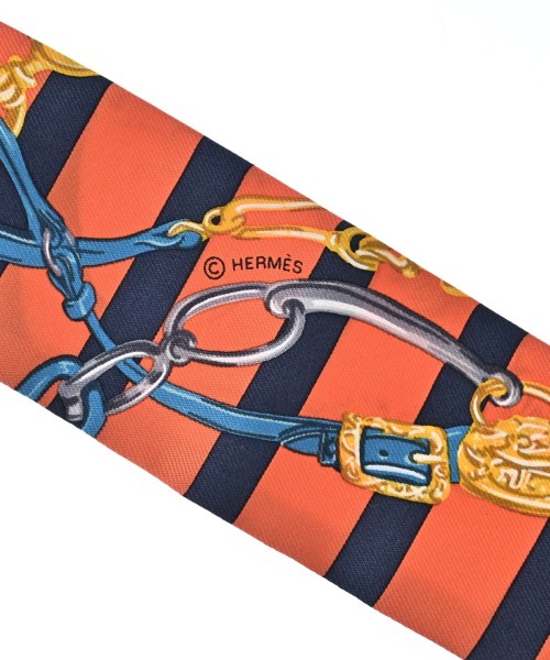 HERMES（エルメス）バンダナ・スカーフ オレンジ サイズ:- レディース/2200686263104