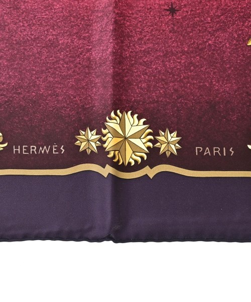HERMES（エルメス）バンダナ・スカーフ 紫 サイズ:90 レディース/2200688823764