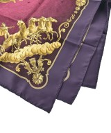 HERMES（エルメス）バンダナ・スカーフ 紫 サイズ:90 レディース/2200688823764