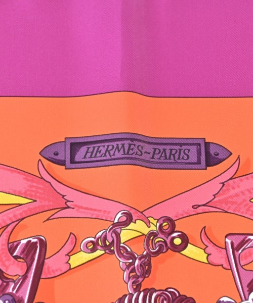 HERMES（エルメス）バンダナ・スカーフ オレンジ サイズ:90 レディース/2200688823771