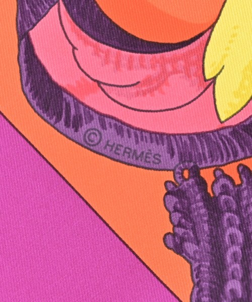 HERMES（エルメス）バンダナ・スカーフ オレンジ サイズ:90 レディース/2200688823771