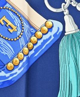 HERMES（エルメス）バンダナ・スカーフ 青 サイズ:90 レディース/2200688823788