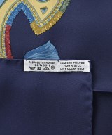 HERMES（エルメス）バンダナ・スカーフ 紺 サイズ:90 レディース/2200688823801