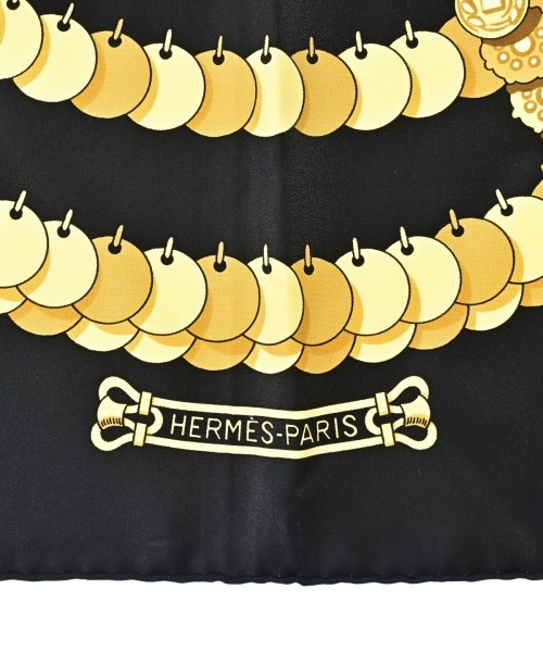 HERMES（エルメス）バンダナ・スカーフ 黒 サイズ:90 レディース/2200688823825