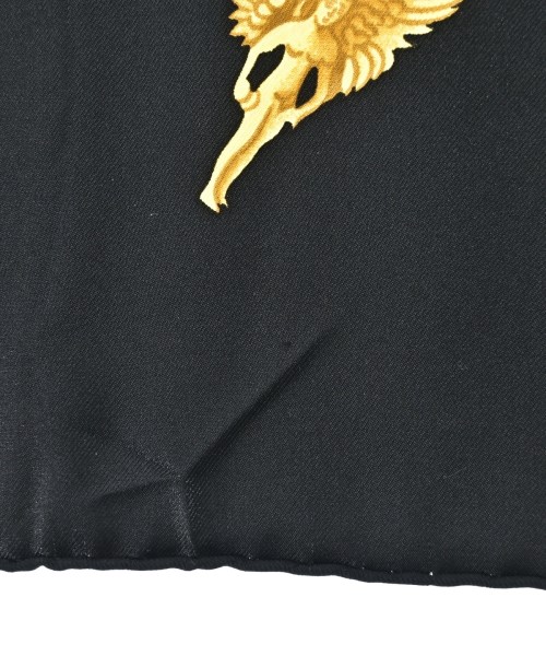 HERMES（エルメス）バンダナ・スカーフ 黒 サイズ:90 レディース/2200688823825