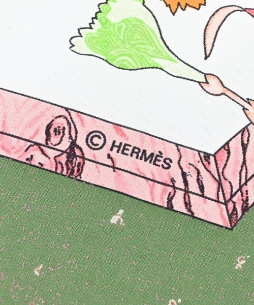 HERMES（エルメス）バンダナ・スカーフ 白 サイズ:90 レディース/2200688823900