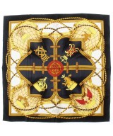HERMES（エルメス）バンダナ・スカーフ 黒 サイズ:90 レディース/2200688823917