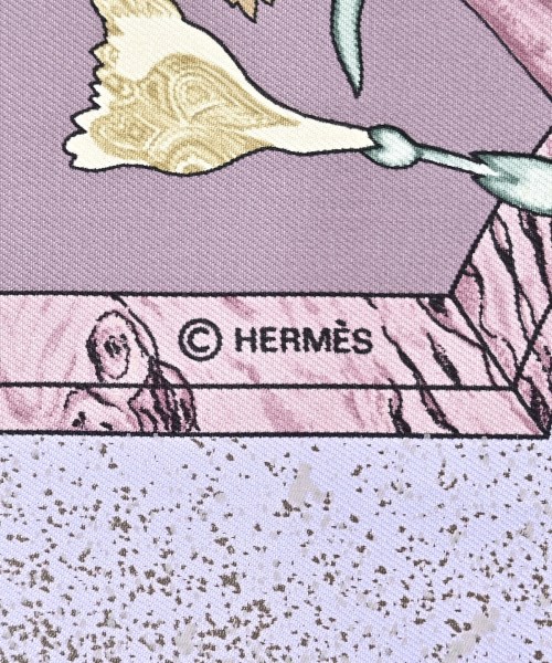 HERMES（エルメス）バンダナ・スカーフ 紫 サイズ:90 レディース/2200688823931