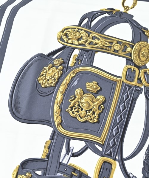 HERMES（エルメス）バンダナ・スカーフ 白 サイズ:90 レディース/2200688823948