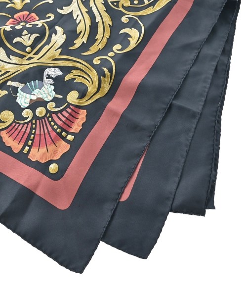 HERMES（エルメス）バンダナ・スカーフ 黒 サイズ:90 レディース/2200688823955
