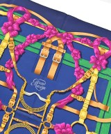 HERMES（エルメス）バンダナ・スカーフ 紺 サイズ:90 レディース/2200688823979