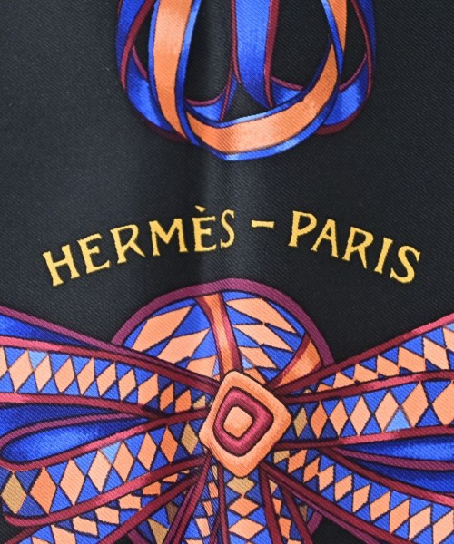 HERMES（エルメス）バンダナ・スカーフ 黒 サイズ:90 レディース/2200688823993