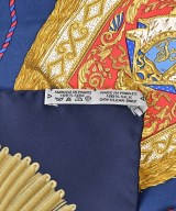 HERMES（エルメス）バンダナ・スカーフ 紺 サイズ:90 レディース/2200688824013