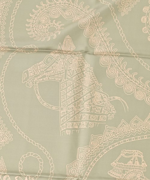 HERMES（エルメス）バンダナ・スカーフ カーキ サイズ:90 レディース/2200688824037