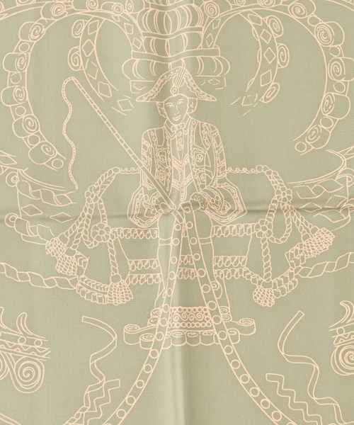 HERMES（エルメス）バンダナ・スカーフ カーキ サイズ:90 レディース/2200688824037