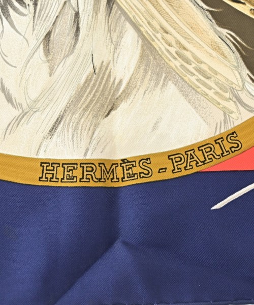 HERMES（エルメス）バンダナ・スカーフ 赤 サイズ:90 レディース/2200688824044