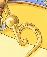 HERMES（エルメス）バンダナ・スカーフ 黄 サイズ:90 レディース/2200688824075