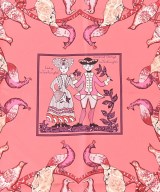 HERMES（エルメス）バンダナ・スカーフ ピンク サイズ:90 レディース/2200688824082