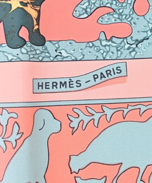 HERMES（エルメス）バンダナ・スカーフ ピンク サイズ:90 レディース/2200688824099