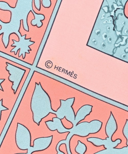 HERMES（エルメス）バンダナ・スカーフ ピンク サイズ:90 レディース/2200688824099