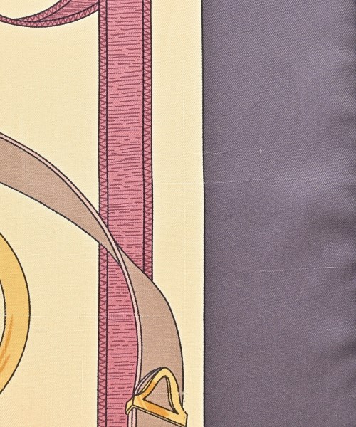 HERMES（エルメス）バンダナ・スカーフ 紫 サイズ:90 レディース/2200688824105