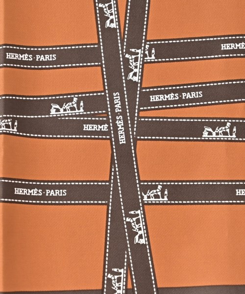 HERMES（エルメス）バンダナ・スカーフ オレンジ サイズ:45 レディース/2200688824112