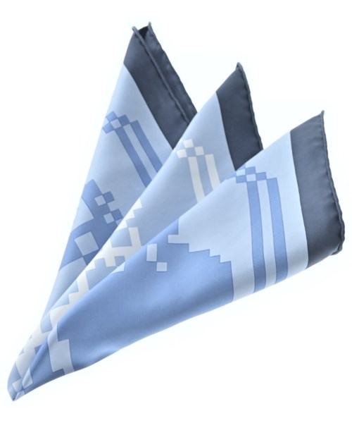 HERMES（エルメス）バンダナ・スカーフ 青 サイズ:45 レディース/2200689541100