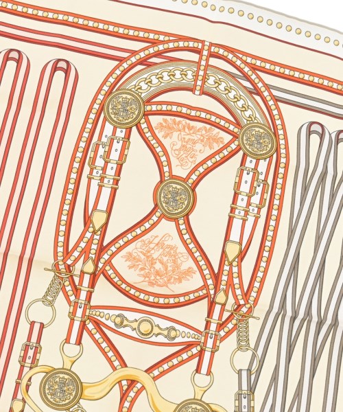 HERMES（エルメス）バンダナ・スカーフ ベージュ サイズ:45 レディース/2200690729047