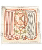 HERMES（エルメス）バンダナ・スカーフ ベージュ サイズ:45 レディース/2200690729047