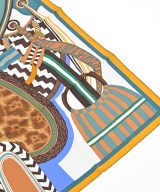 HERMES（エルメス）バンダナ・スカーフ 茶 サイズ:90 レディース/2200691376028