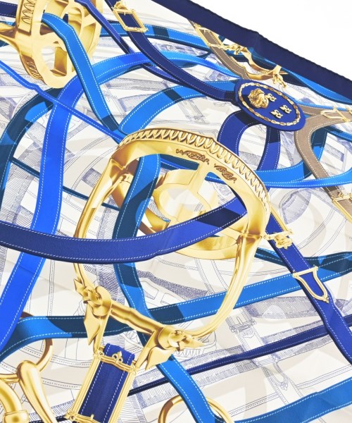HERMES（エルメス）バンダナ・スカーフ 白 サイズ:90 レディース/2200691376035