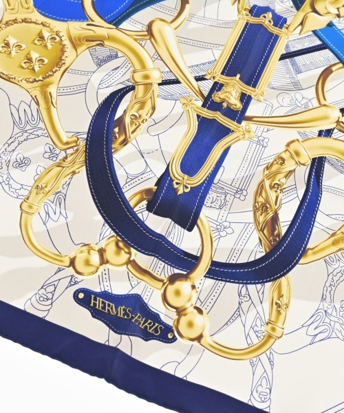 HERMES（エルメス）バンダナ・スカーフ 白 サイズ:90 レディース/2200691376035