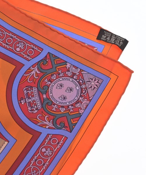 HERMES（エルメス）バンダナ・スカーフ オレンジ サイズ:90 レディース/2200691376073