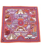 HERMES（エルメス）バンダナ・スカーフ オレンジ サイズ:90 レディース/2200691376073
