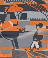 HERMES（エルメス）バンダナ・スカーフ 紺 サイズ:100 レディース/2200691376097