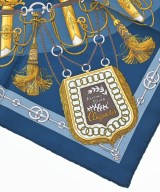 HERMES（エルメス）バンダナ・スカーフ 紺 サイズ:45 レディース/2200691376103