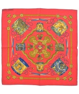 HERMES（エルメス）バンダナ・スカーフ 赤 サイズ:45 レディース/2200691376110