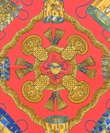 HERMES（エルメス）バンダナ・スカーフ 赤 サイズ:45 レディース/2200691376110