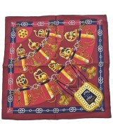 HERMES（エルメス）バンダナ・スカーフ 赤 サイズ:45 レディース/2200691376127