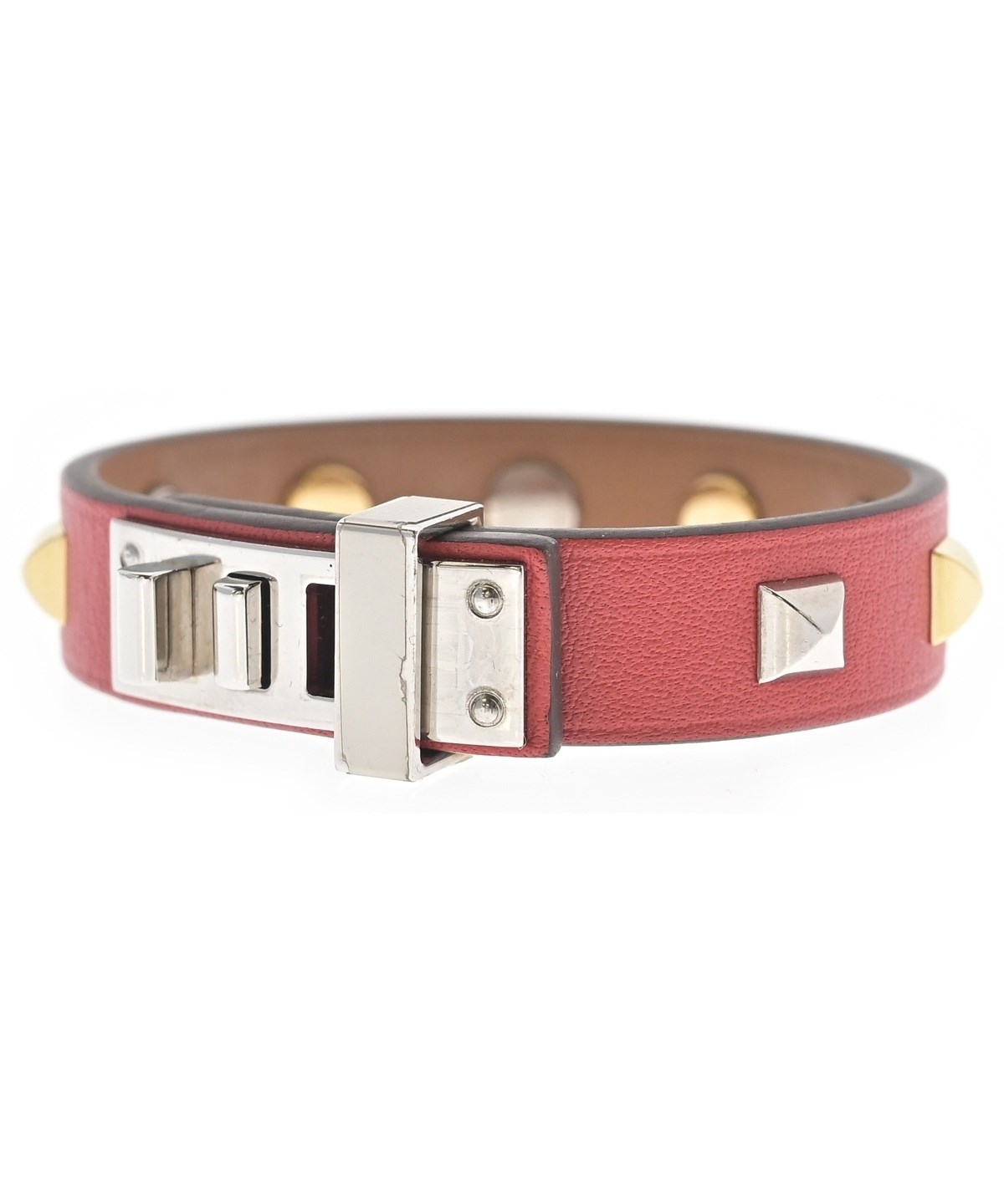 HERMES（エルメス）ブレスレット・バングル 赤 サイズ:- レディース