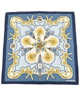 HERMES（エルメス）バンダナ・スカーフ 青 サイズ:90 レディース/2200690171051