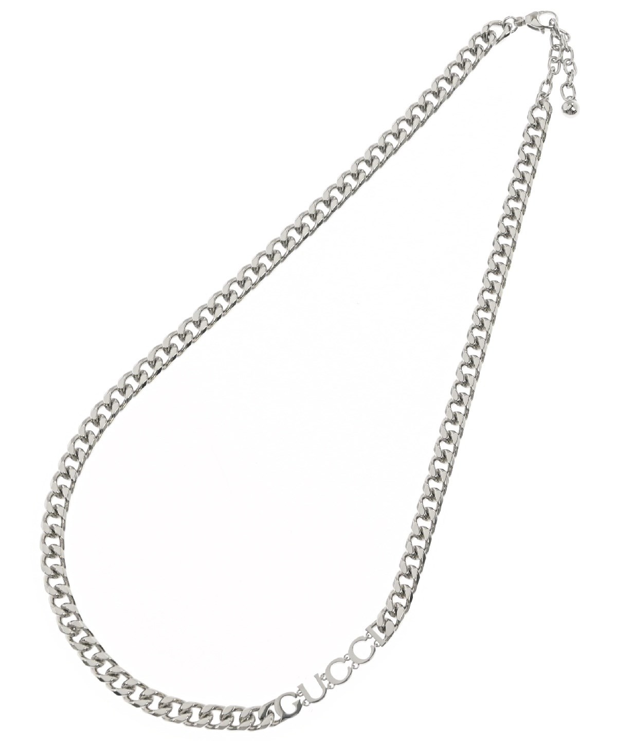 美品 GUCCI プレスストレートパンツ シルバー系 サイズ40*NC1018 GUCCI（グッチ）ネックレス シルバー サイズ:- レディース