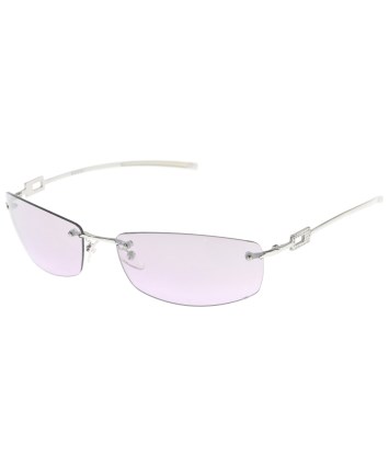 ☆美品☆GUCCI☆サングラス☆紫レンズ ☆シルバー☆ GUCCI（グッチ）サングラス シルバー サイズ:- レディース