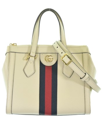 (B032314) GUCCI ハンドバッグ グッチ 白 001・3823 ホワイト（白）系 GUCCI(グッチ) ハンドバッグ(レディース) - ブランド