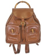 GUCCI（グッチ）バックパック・リュック 茶 サイズ:- レディース/2200598659446