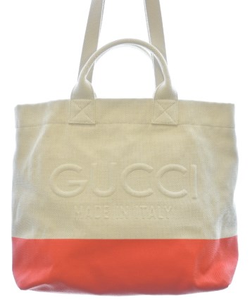 GUCCI グッチ トートバッグ 白xオレンジ - 4500425J0074 4500425J0074_m2_a001.jpg